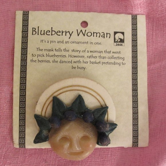 "The Blueberry Woman" Pin and Ornament by Jaslynn Casey, Alaska, Native American - Picture 4 of 5